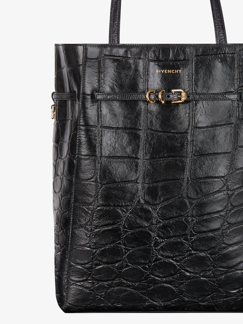 MEDIUM VOYOU TOTE BAG IN CROCODILE EFFECT LEATHER 6