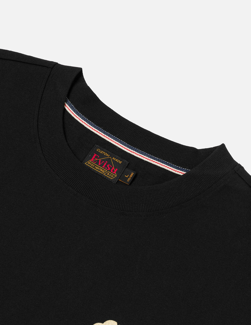 Artistic Brush Daicock Print Relax Fit T-Shirt 9