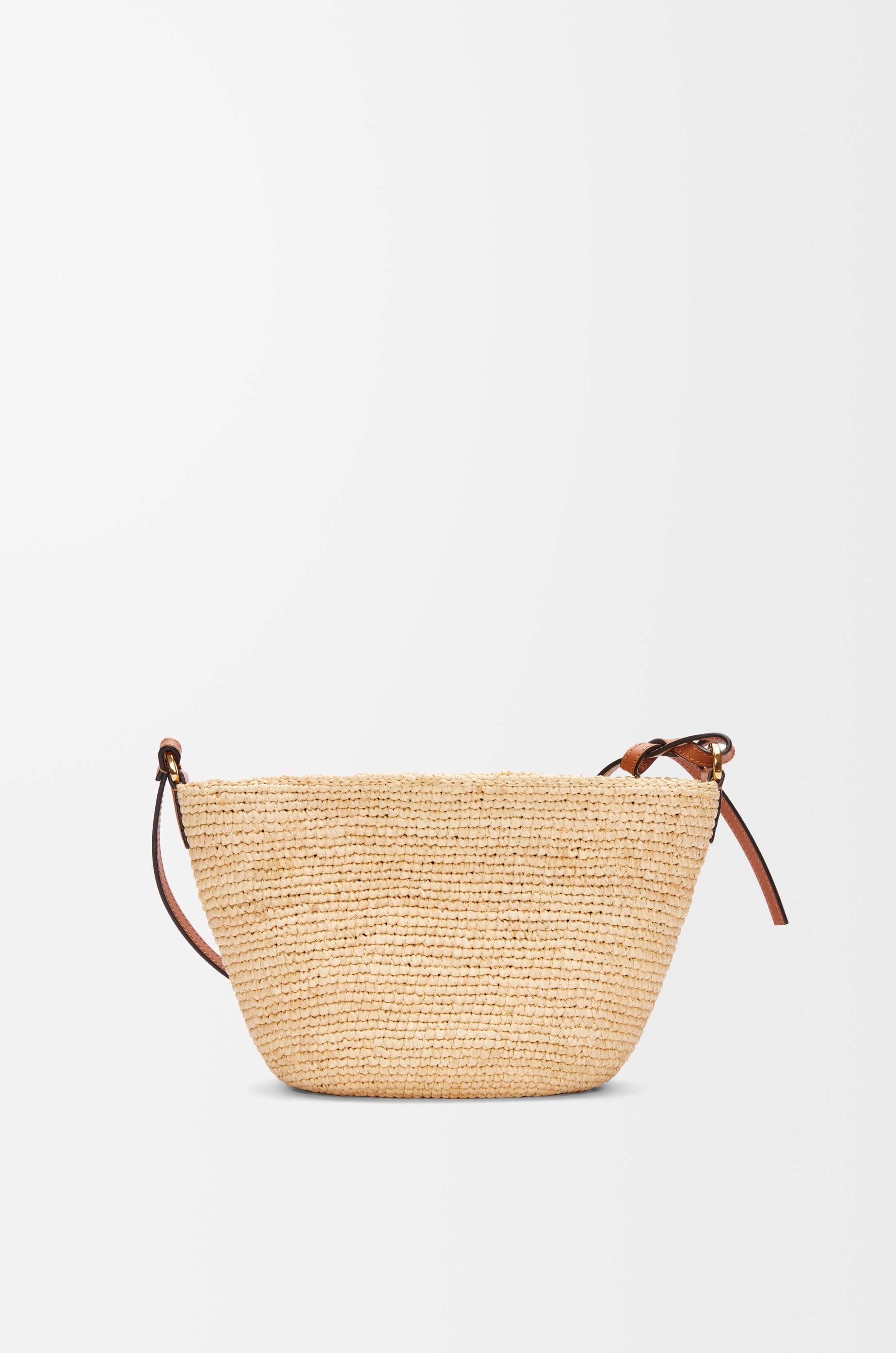 Pochette bag in raffia and calfskin - 4