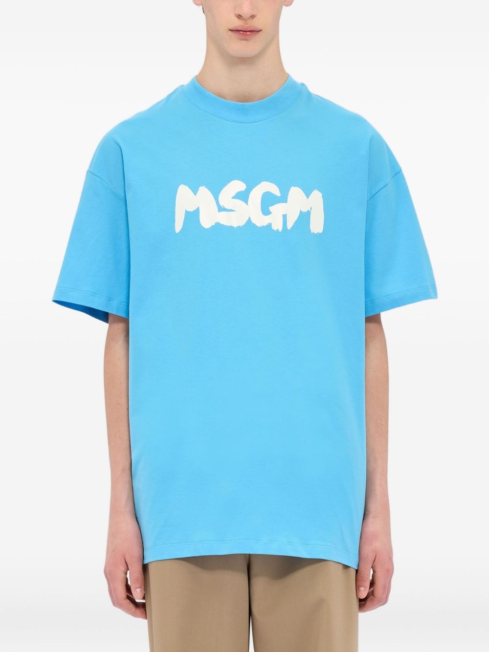 logo-print T-shirt - 3
