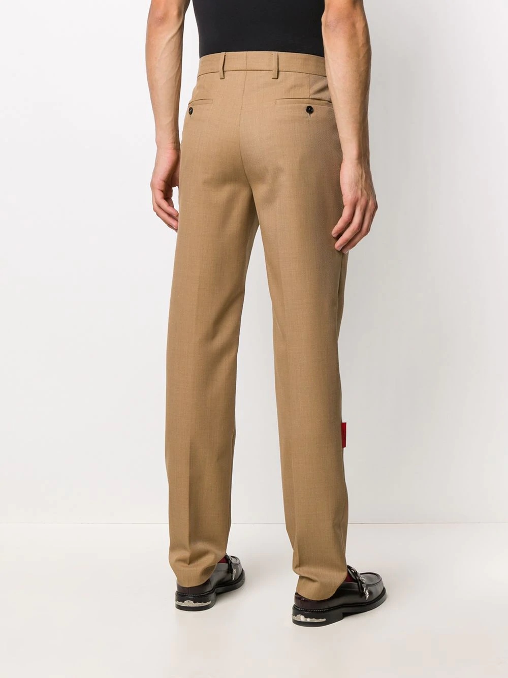 straight-leg tailored trousers - 4