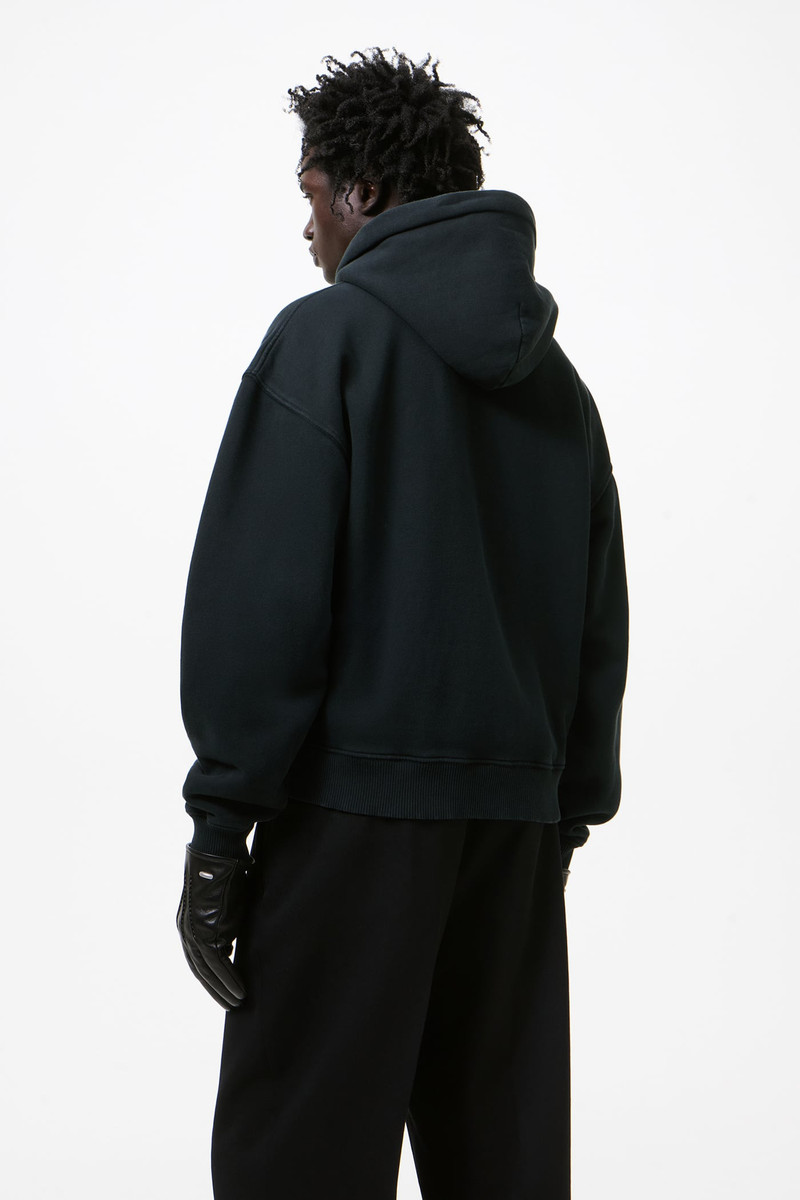 Rascal Hood Washed Black Star Fleece 5