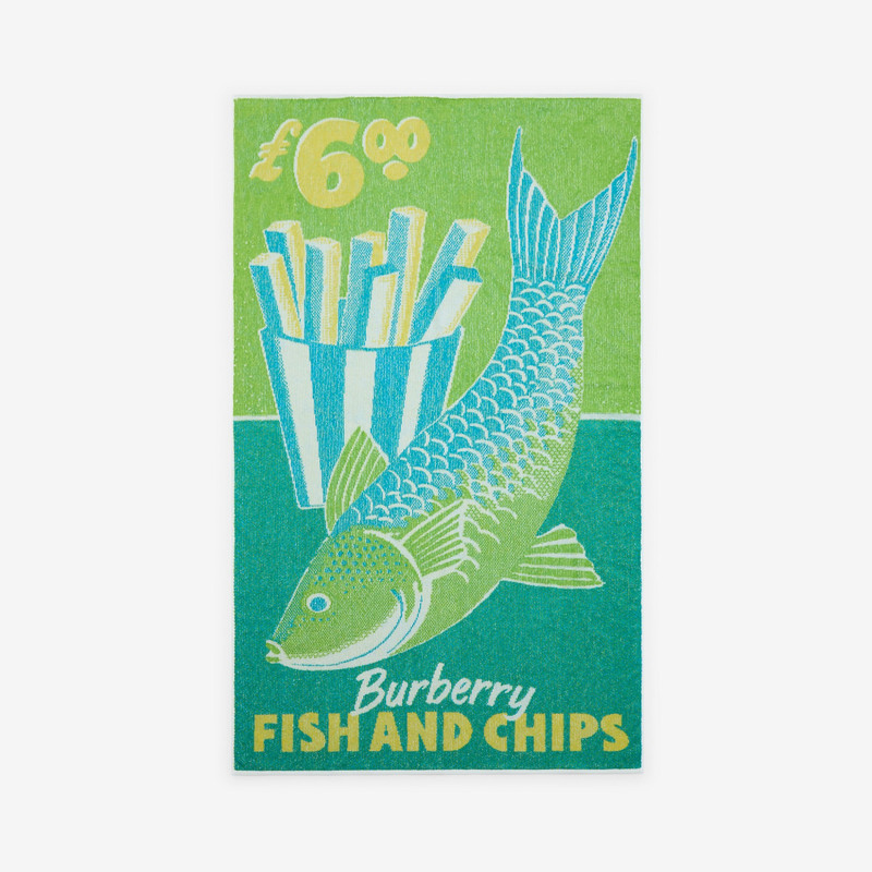 Burberry Fish and Chips Cotton Towel outlook