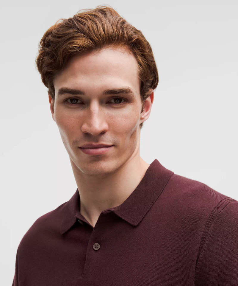 New Venture Long-Sleeve Knit Polo Shirt 4