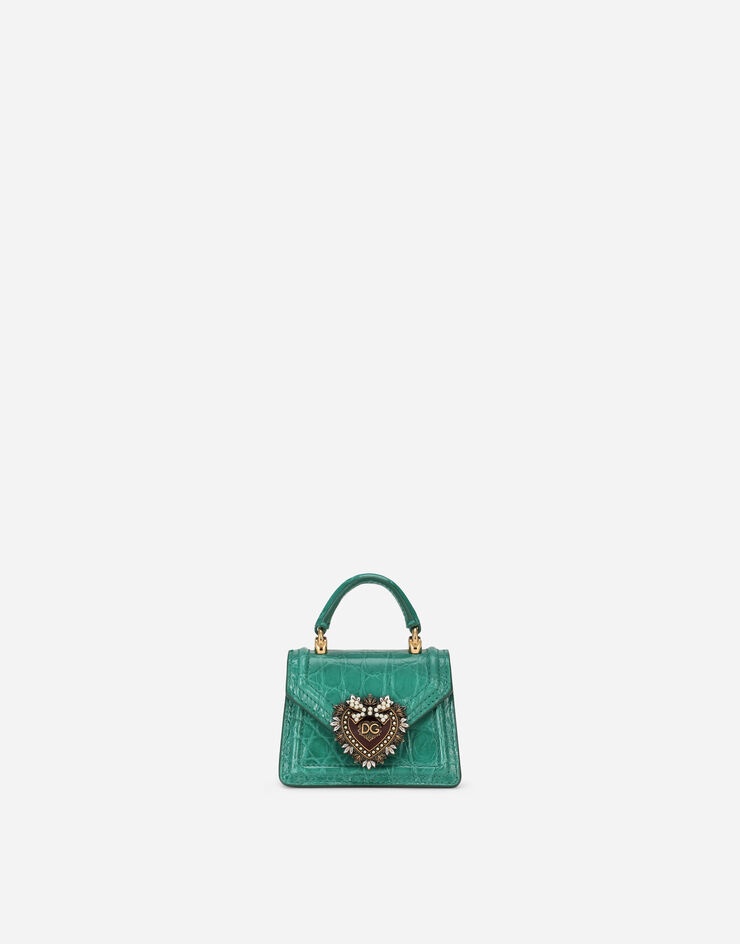 Devotion micro bag in crocodile flank leather - 1