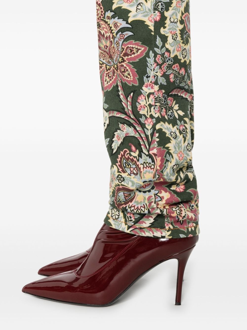 paisley-print jeans - 5