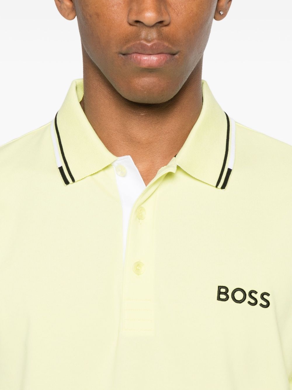 logo-print polo shirt - 4