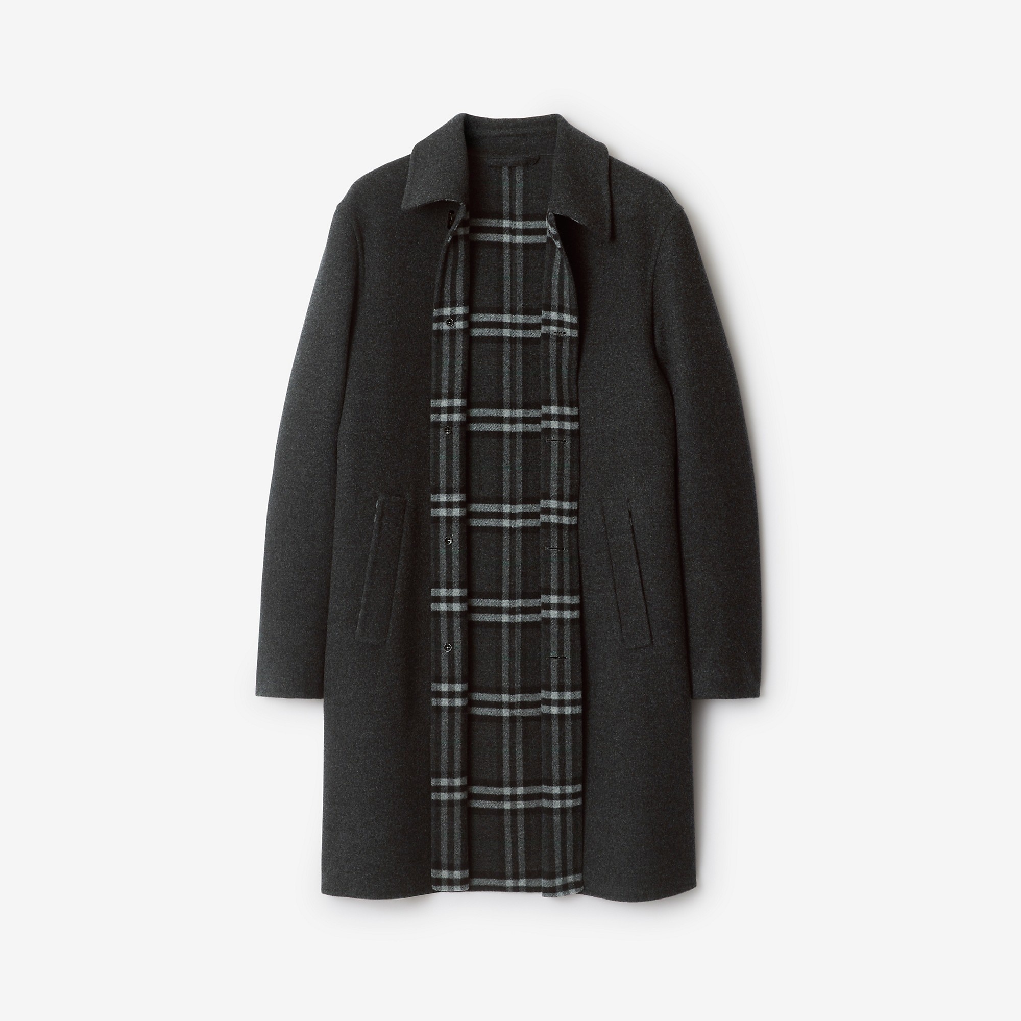 Mid-length Wool Car Coat - 5