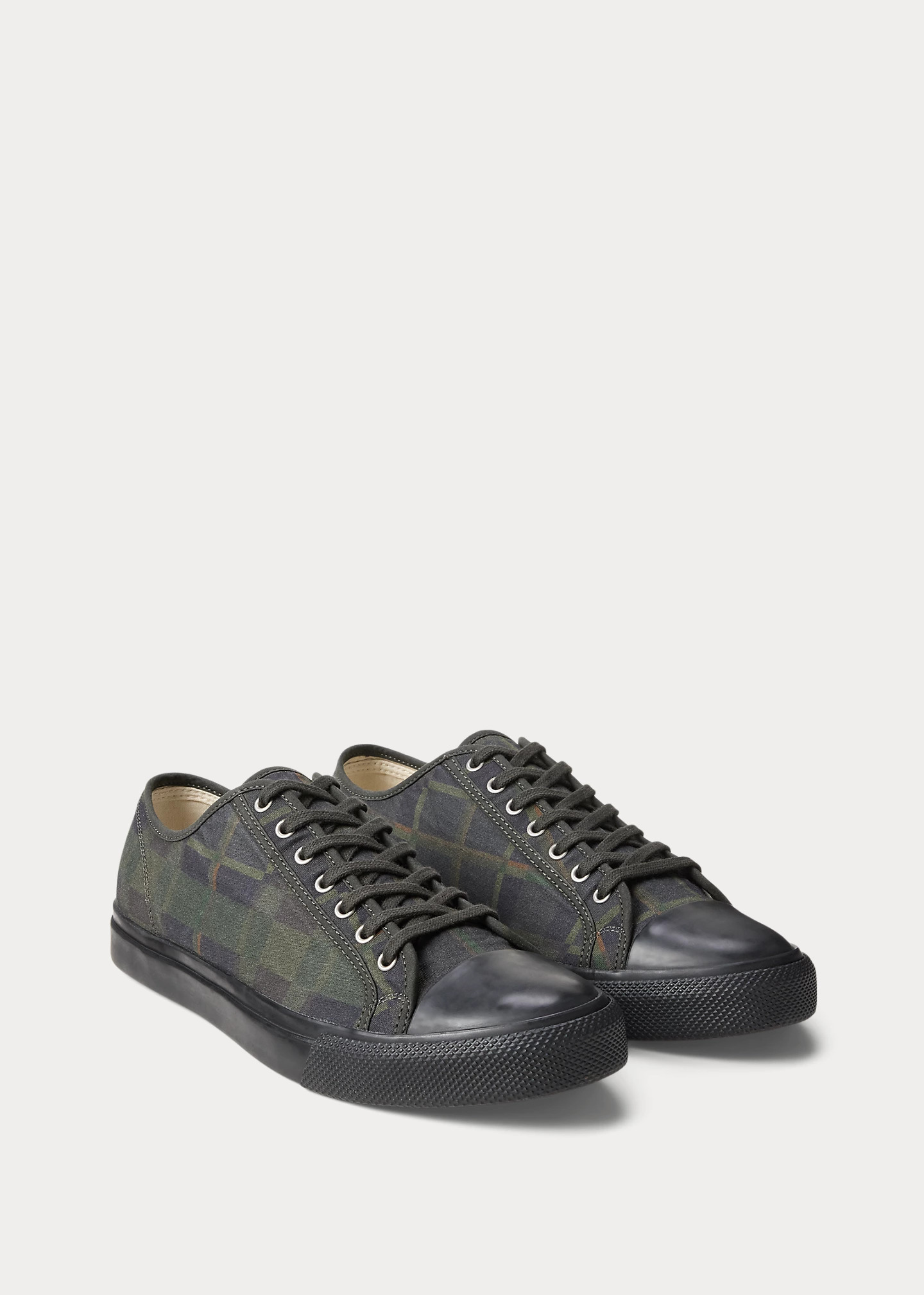 Check-Print Oilcloth Sneaker - 2