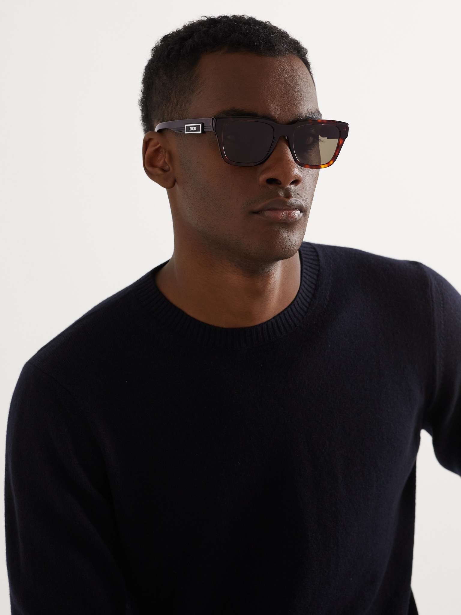 DiorB23 S1I Square-Frame Tortoiseshell Acetate Sunglasses - 4