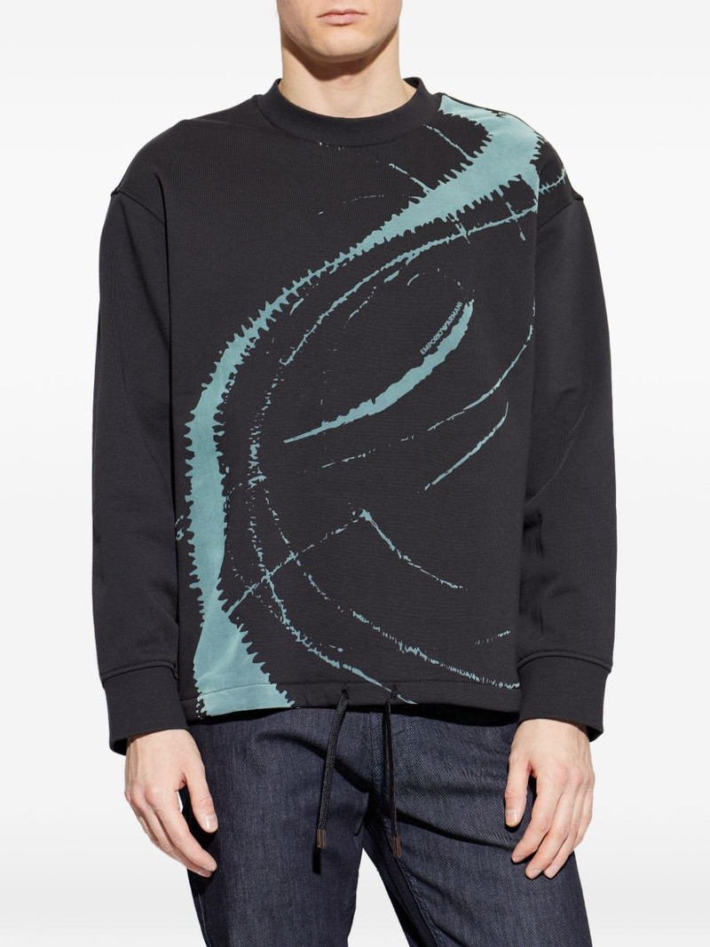graphic-print drawstring sweatshirt 3