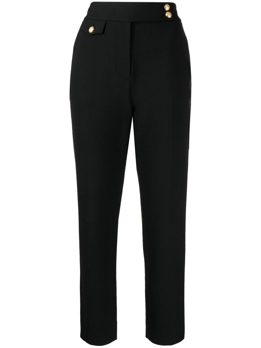 cropped high-waisted trousers - 1