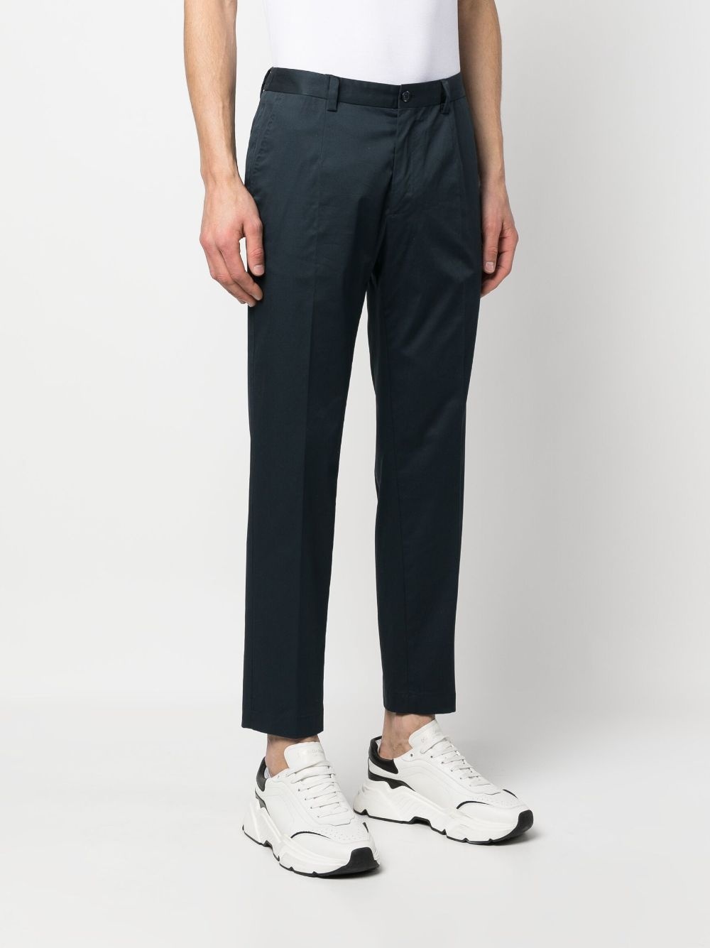 slim-fit cotton chino trousers - 3