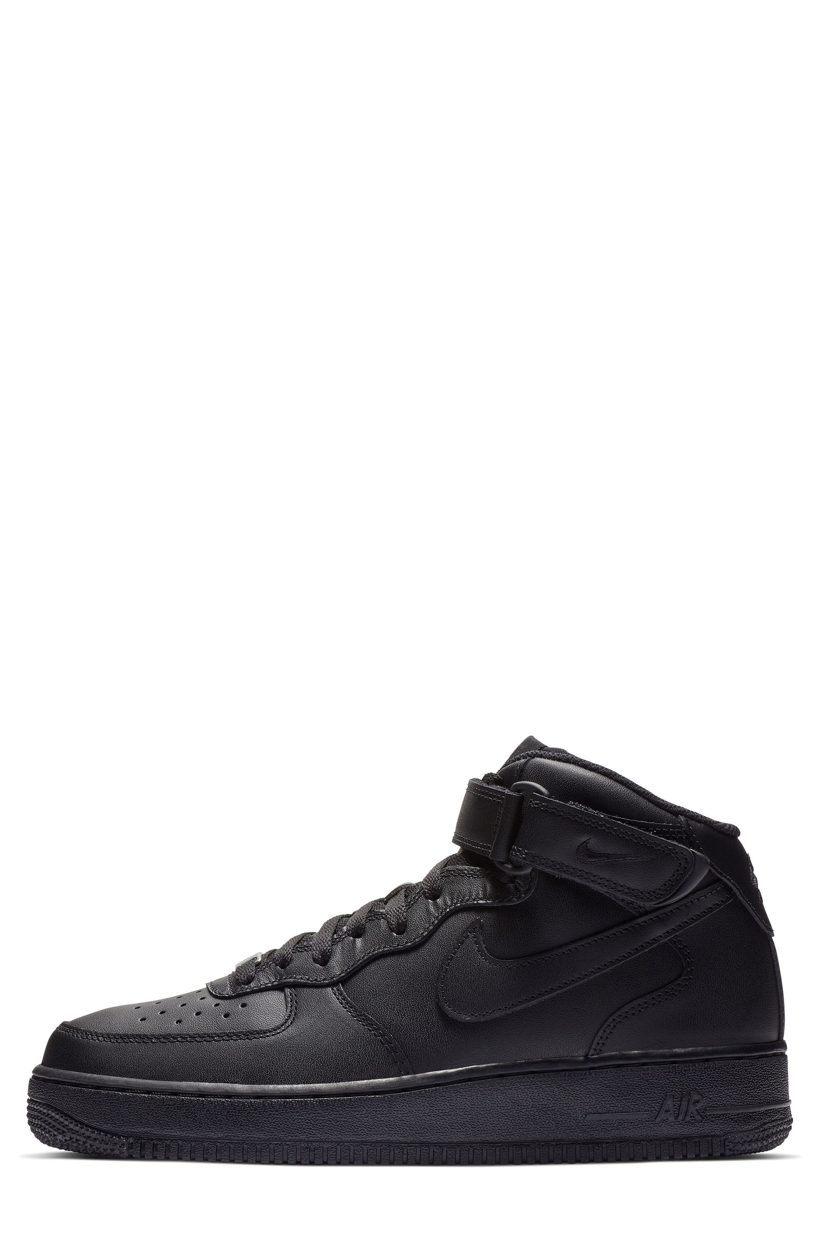 Nike Air Force 1 Mid '07 Sneaker in Black/Black at Nordstrom - 2
