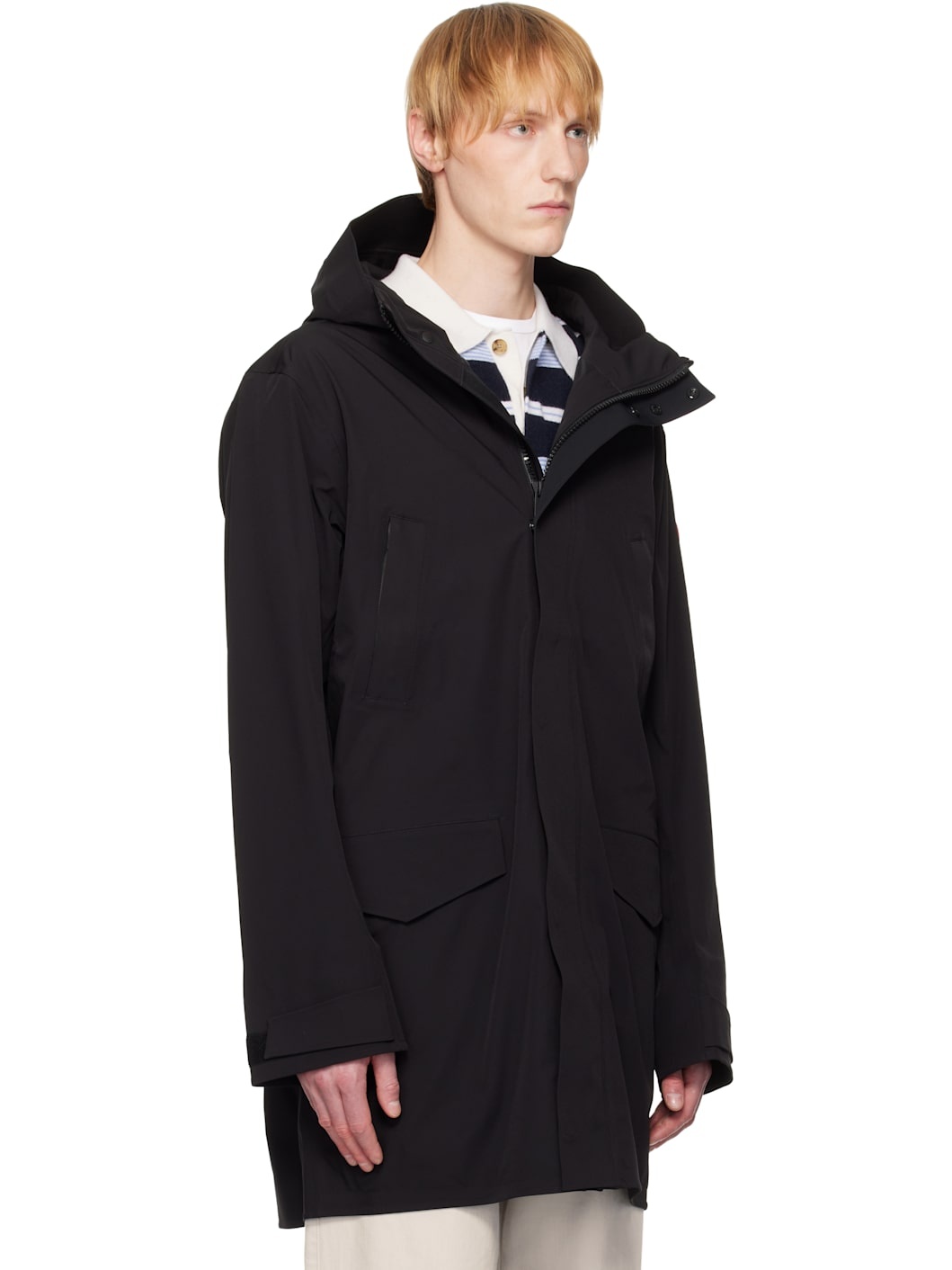 Black Barclay Rain Coat - 2