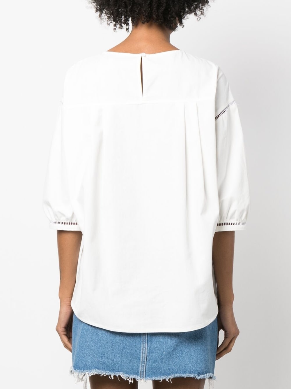 Georgia openwork cotton blouse - 4