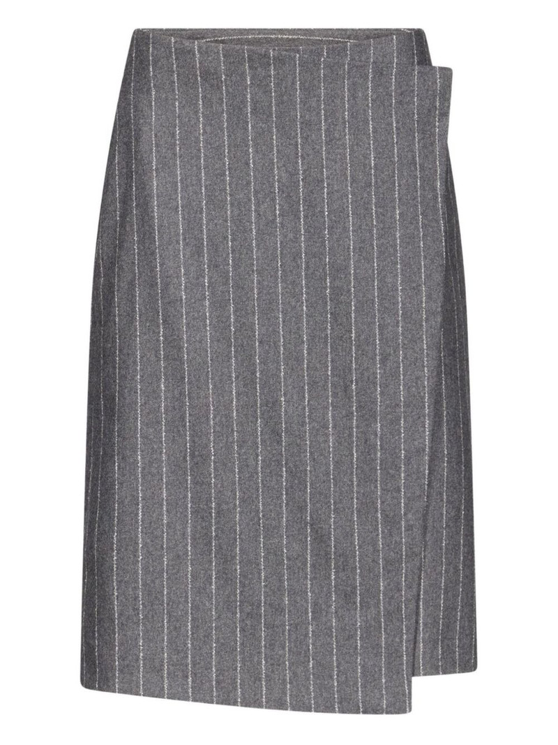 MASON pinstripe wrap midi skirt 1