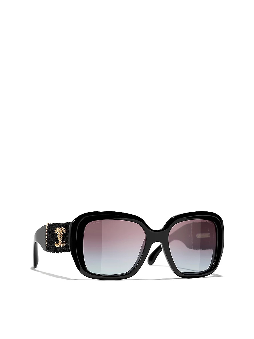 CH5513 cat eye-frame acetate sunglasses - 3