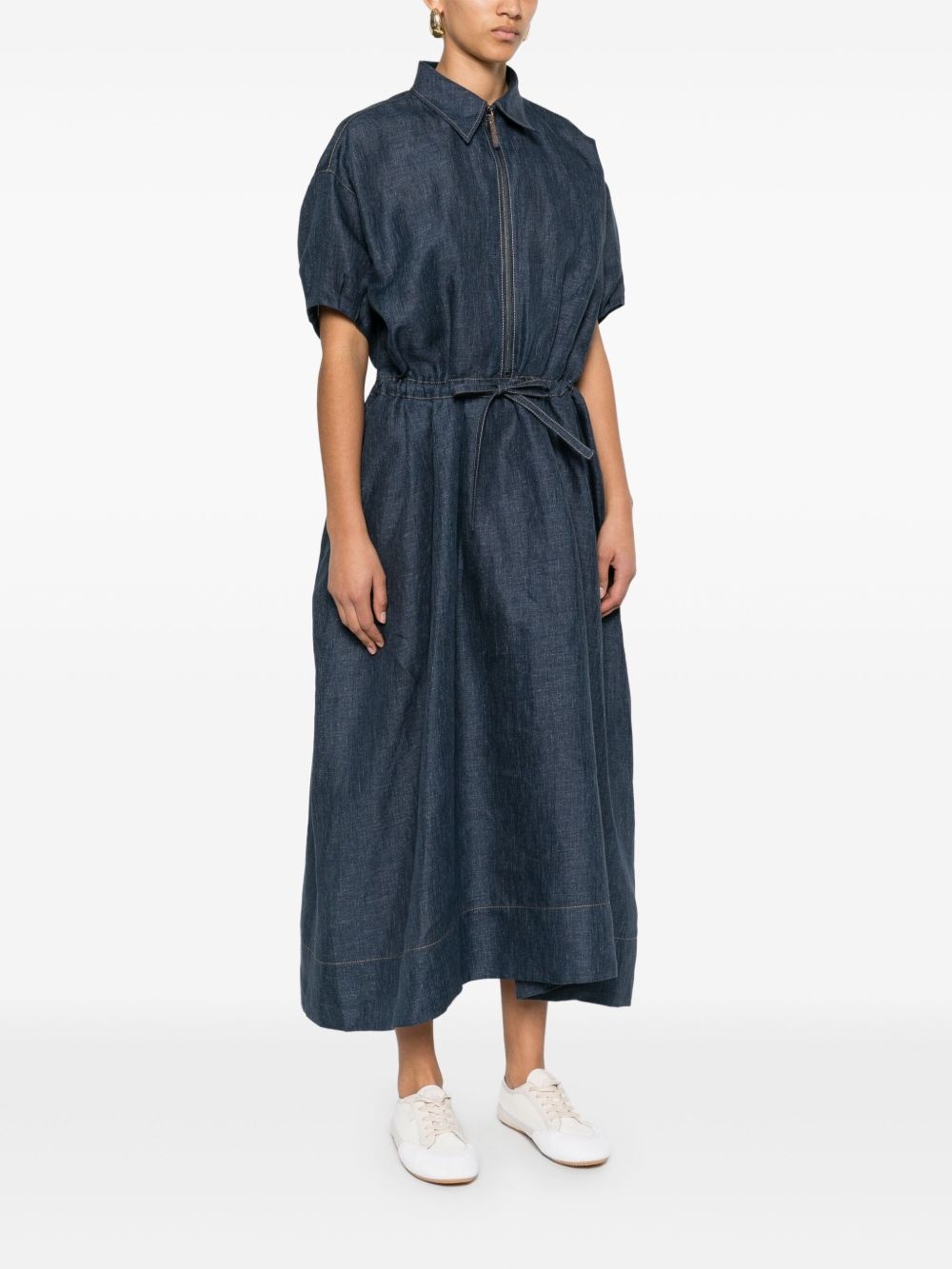 denim maxi dress - 3