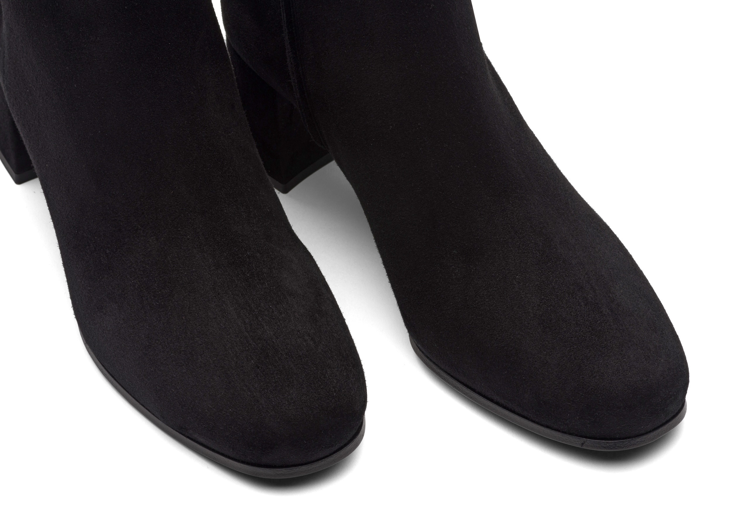 Ellie 55
Suede Heeled Boot Black - 4
