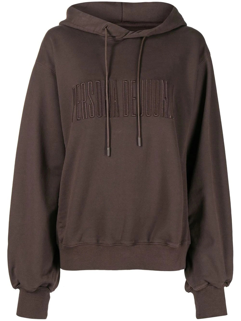 slogan drawstring hoodie 1