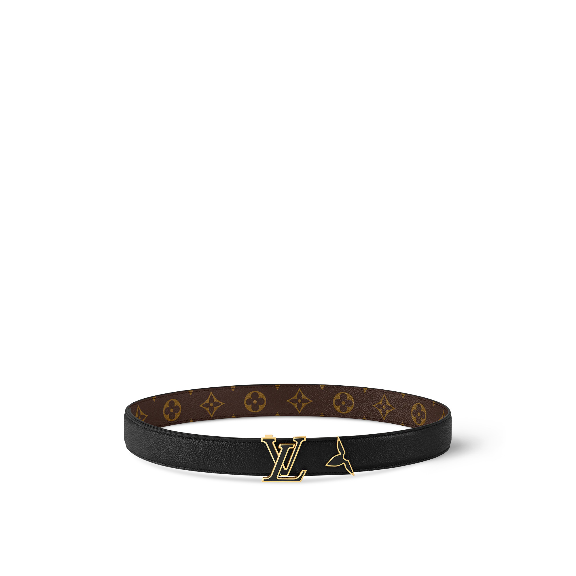 Pretty LV Enamel 30mm Reversible Belt - 1