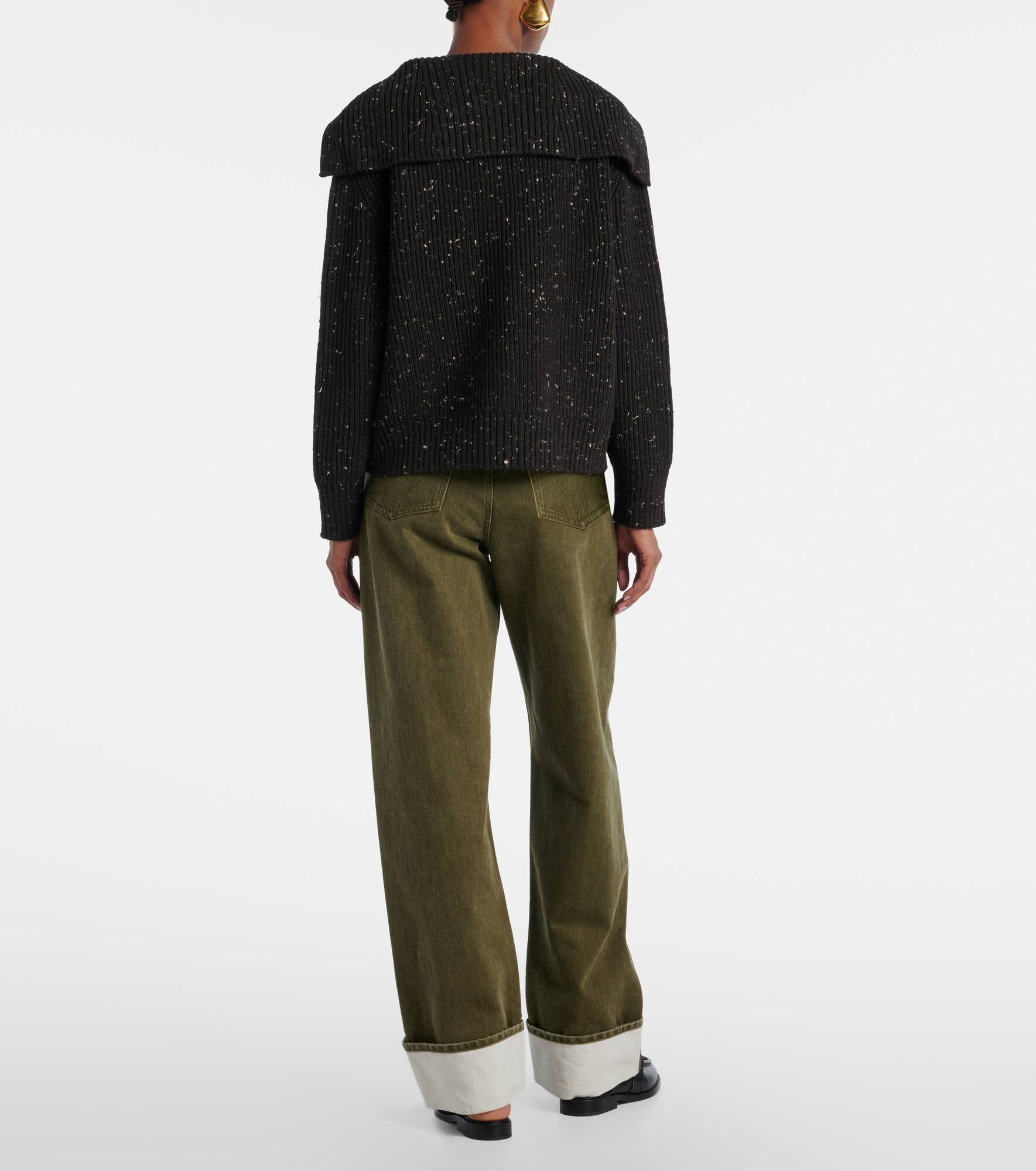 Ribbed-knit wool-blend cardigan - 3