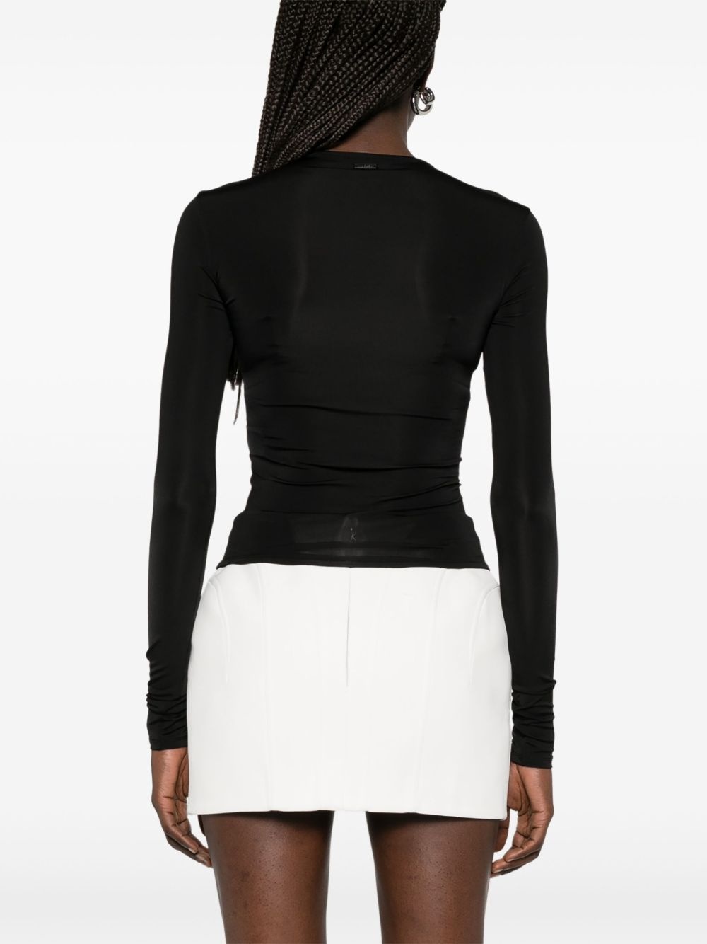 lace-up top - 4