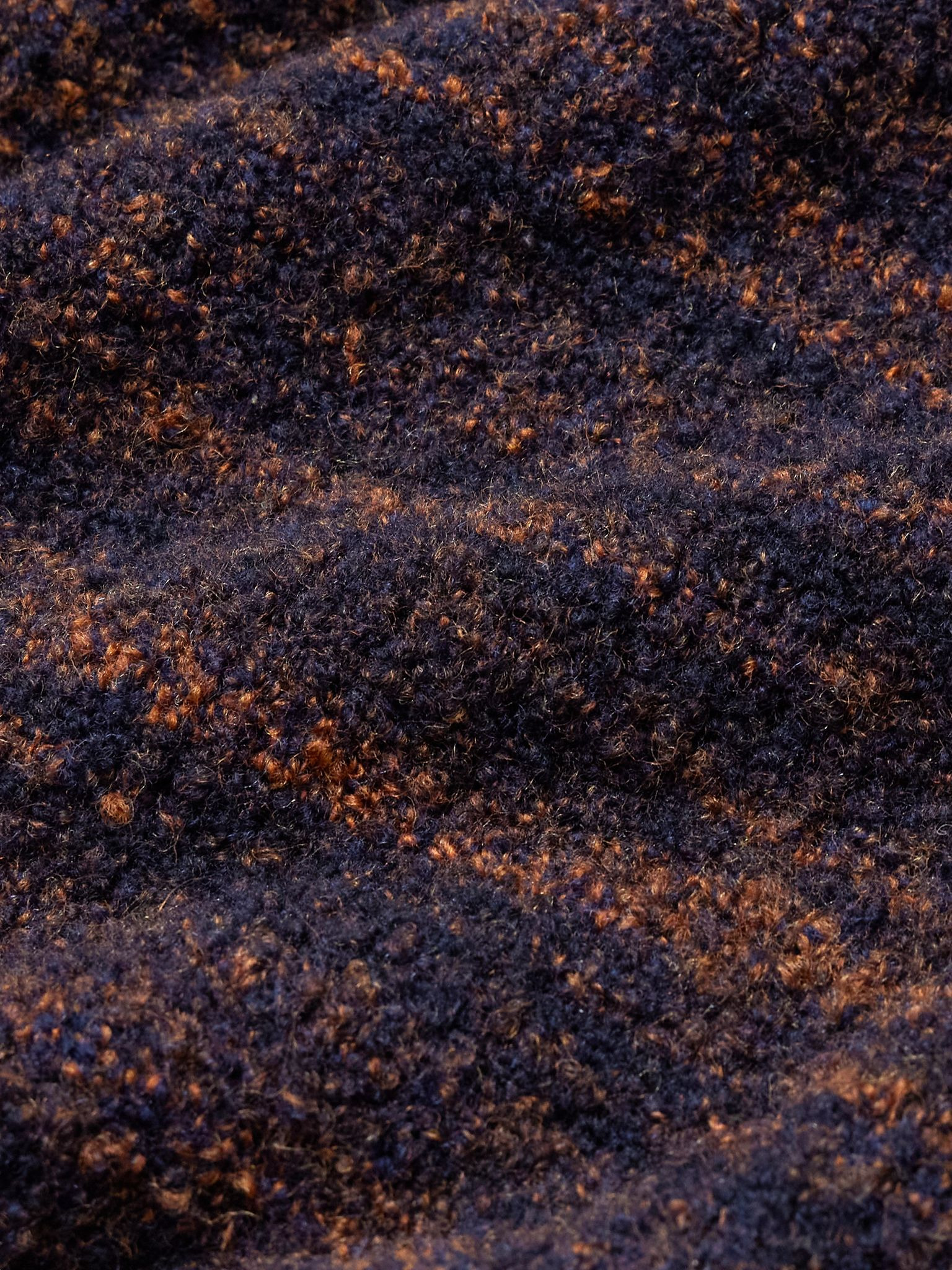 Gurra Wool-Blend Bouclé Sweater Navy - 4