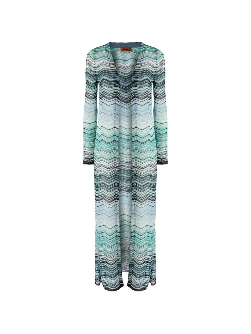 chevron long cardigan 1