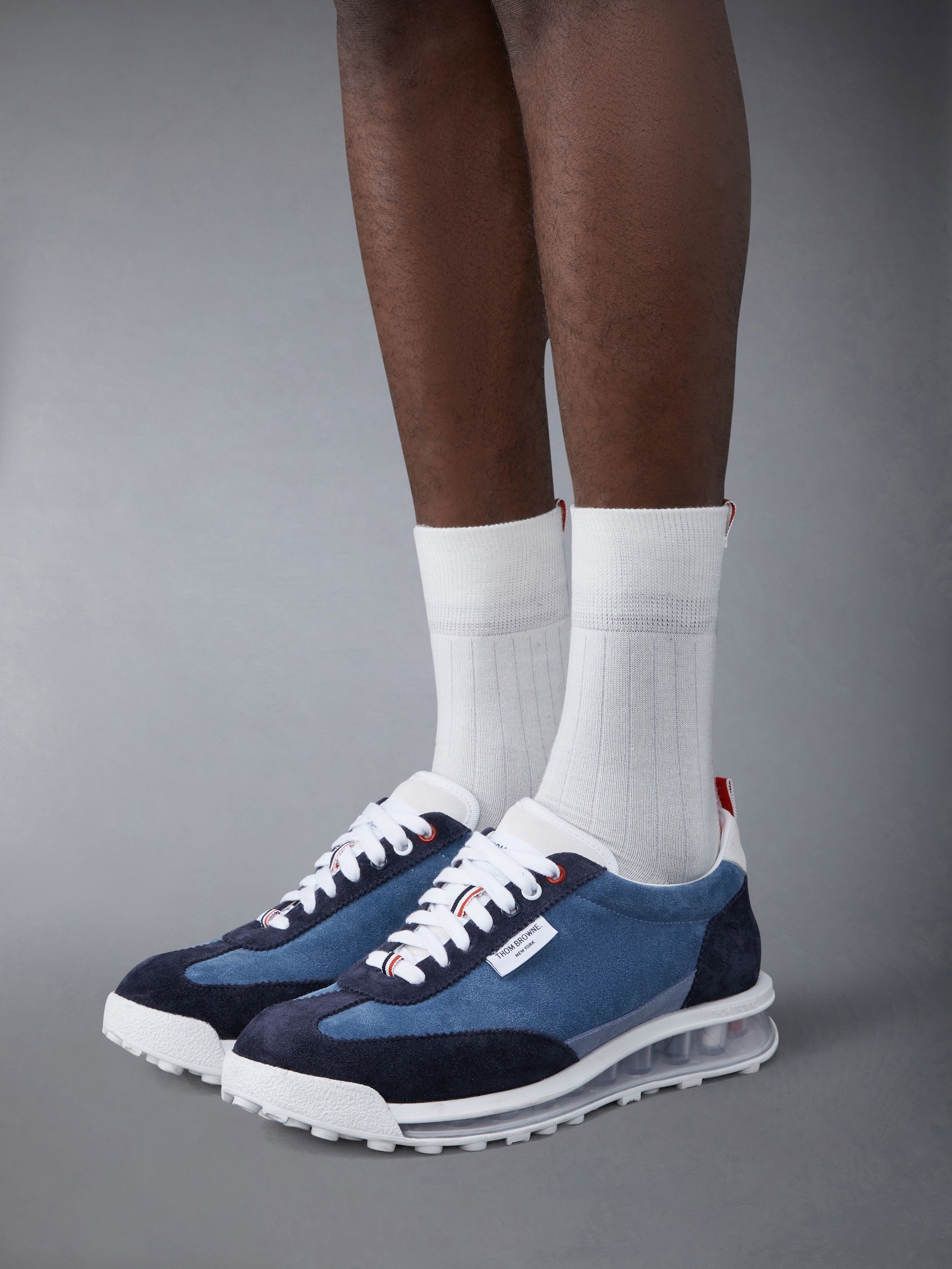 スニーカー THOM BROWNE Men Sneakers Blue MFD277AF0249 450 Thom Browne Outlet: Shoes men - Blue | Thom Browne sneakers