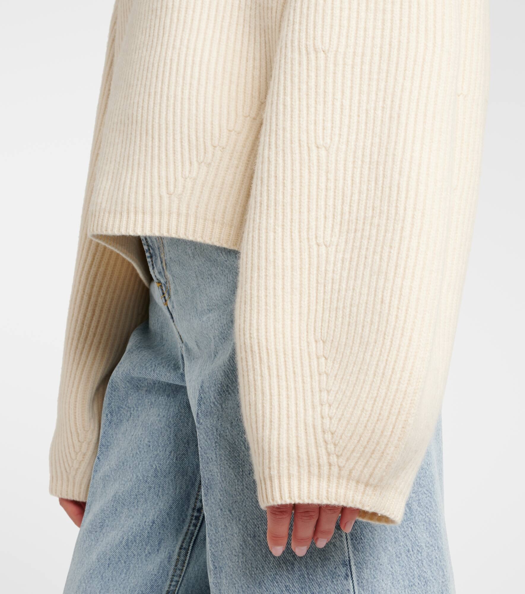 Ribbed-knit wool-blend turtleneck sweater - 5