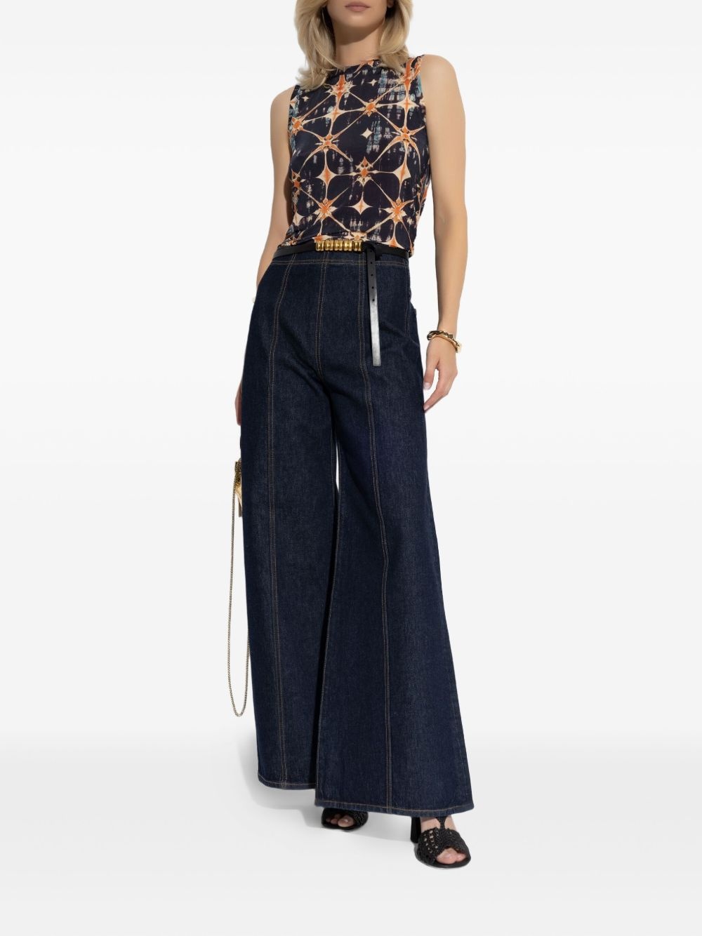Ines printed sleeveless top - 2