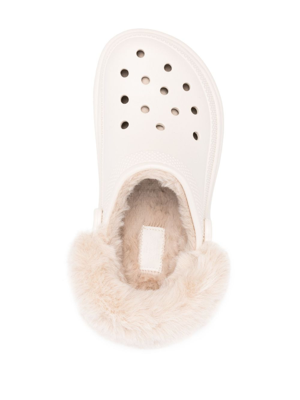 faux-fur platform clogs - 4