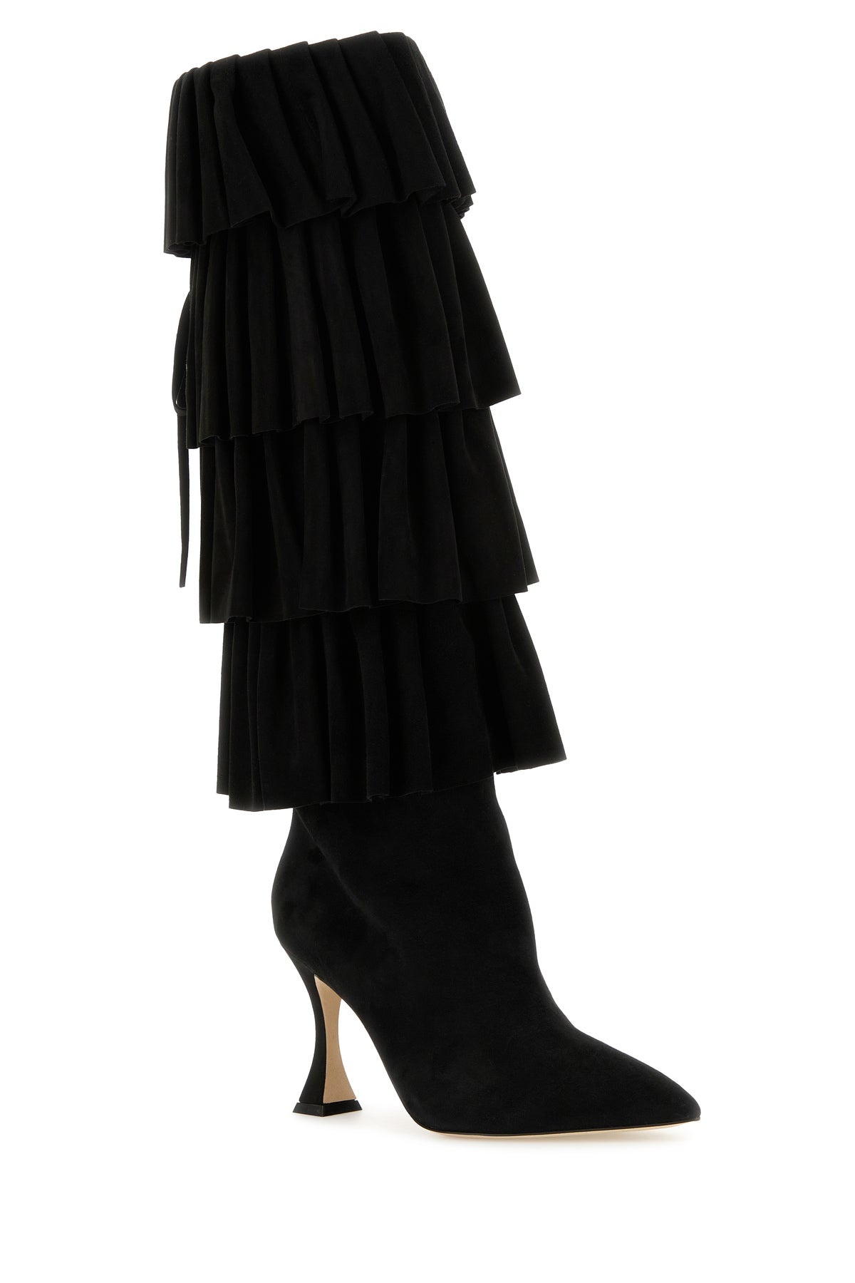 Black suede Miralone boots - 2