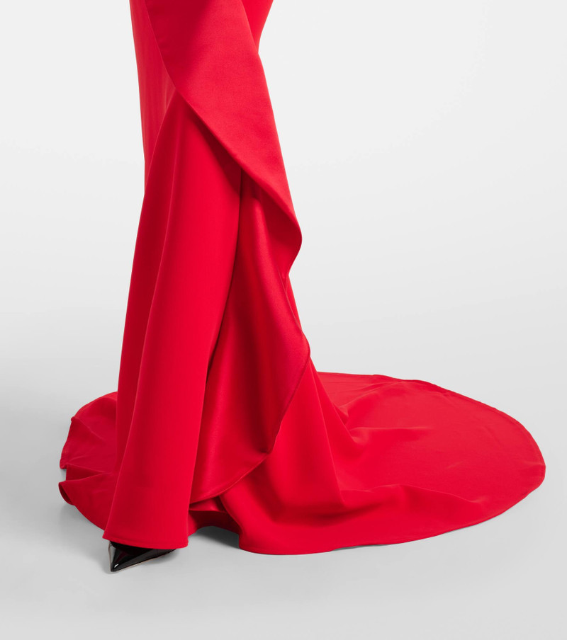 Provocateur halterneck peplum satin gown 6