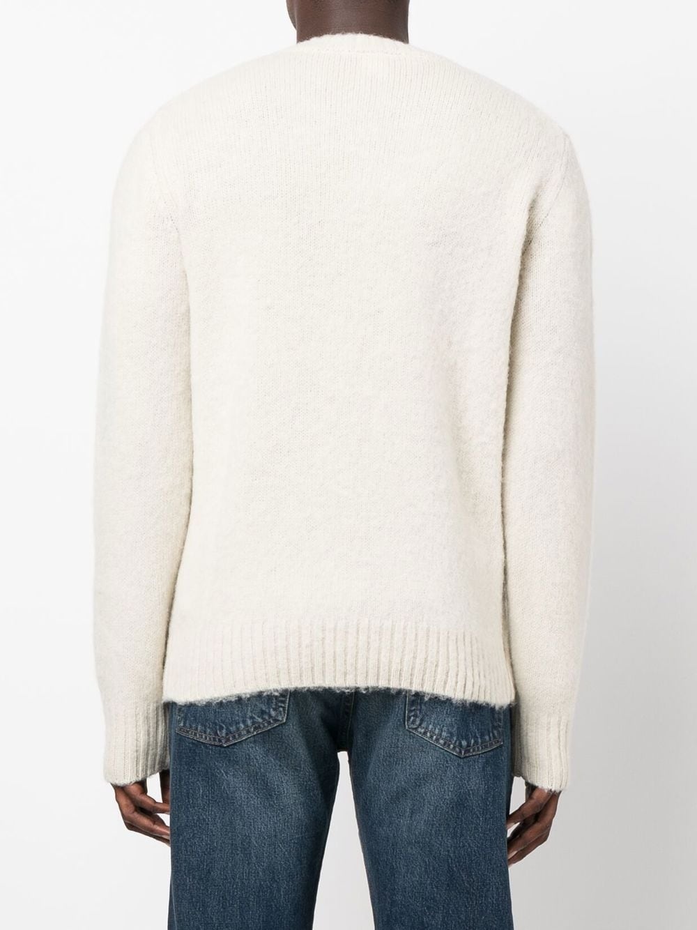 crew neck wool jumper - 4