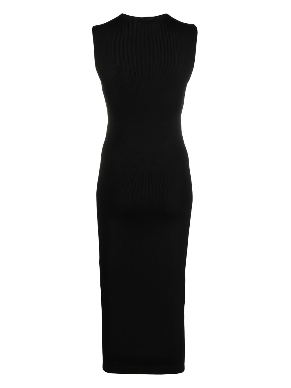 sleeveless ribbed midi dress - 2