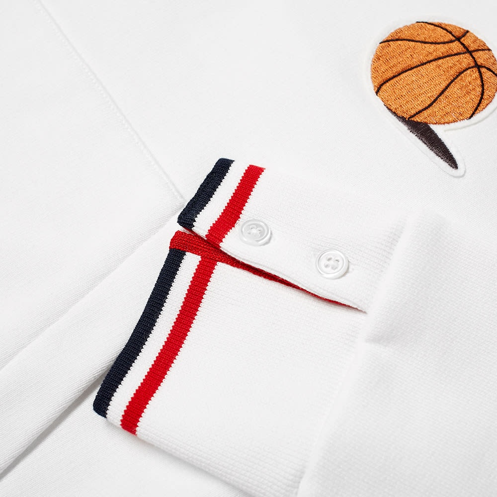 Thom Browne Basketball Icon Stripe Tipped Hoody - 3