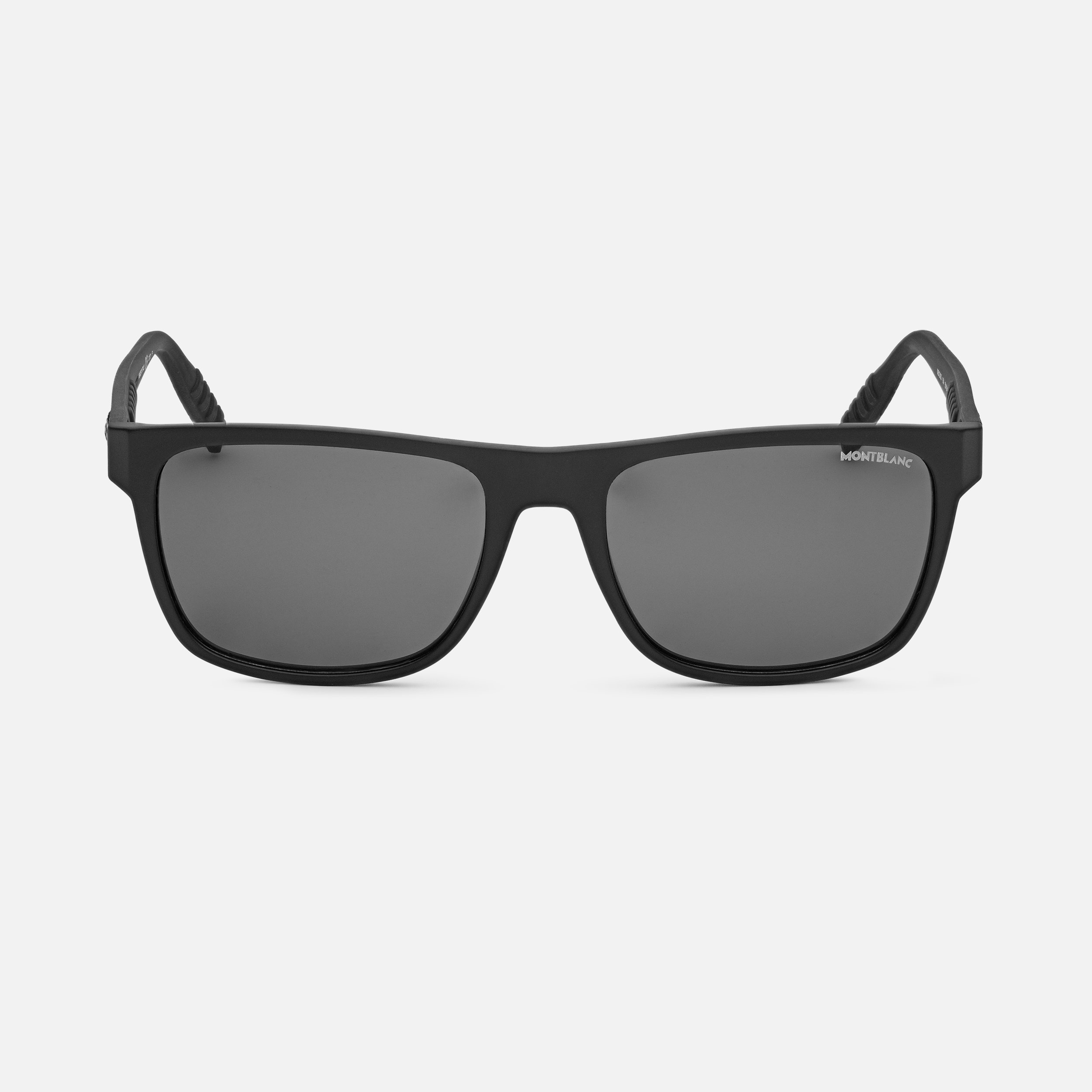 Rectangular Sunglasses with Black-Colored Injected Frame - 1