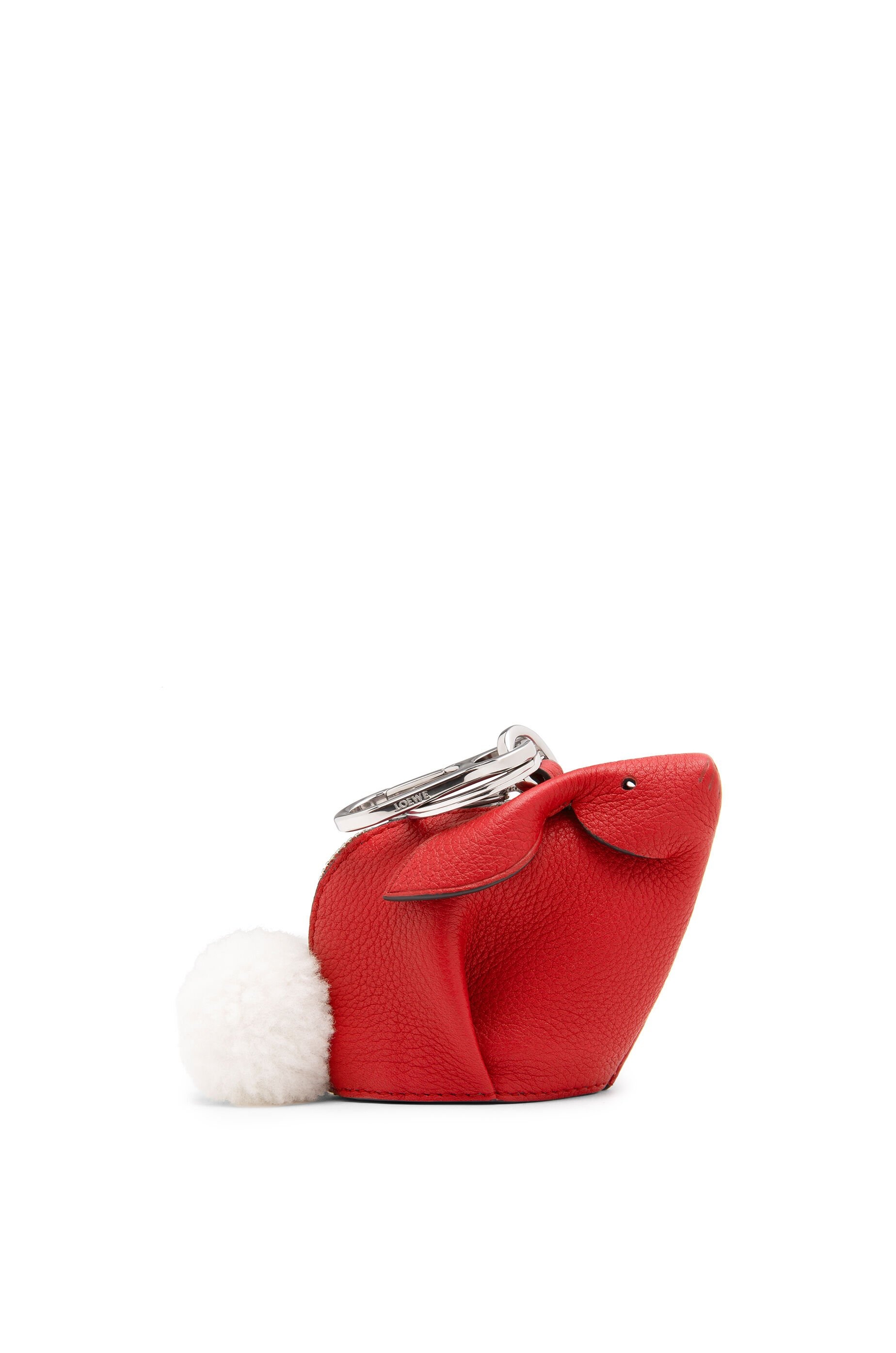 Bunny charm in soft grained calfskin - 1