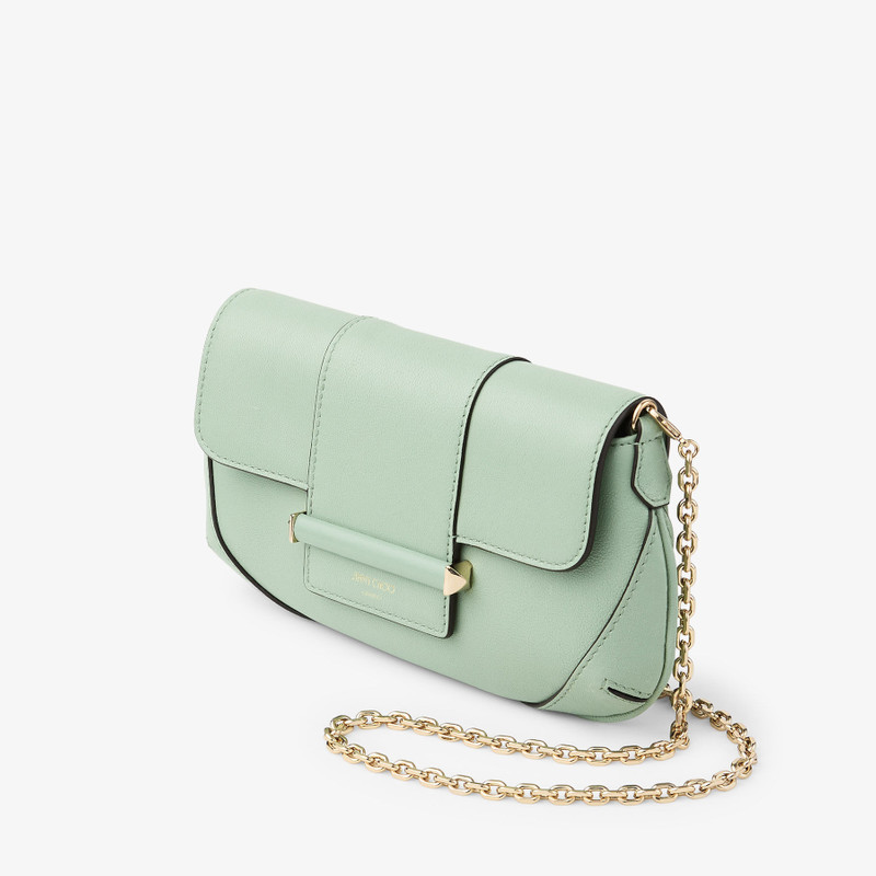 Bar Wallet With Chain Verde Biker Leather Wallet with Chain 3