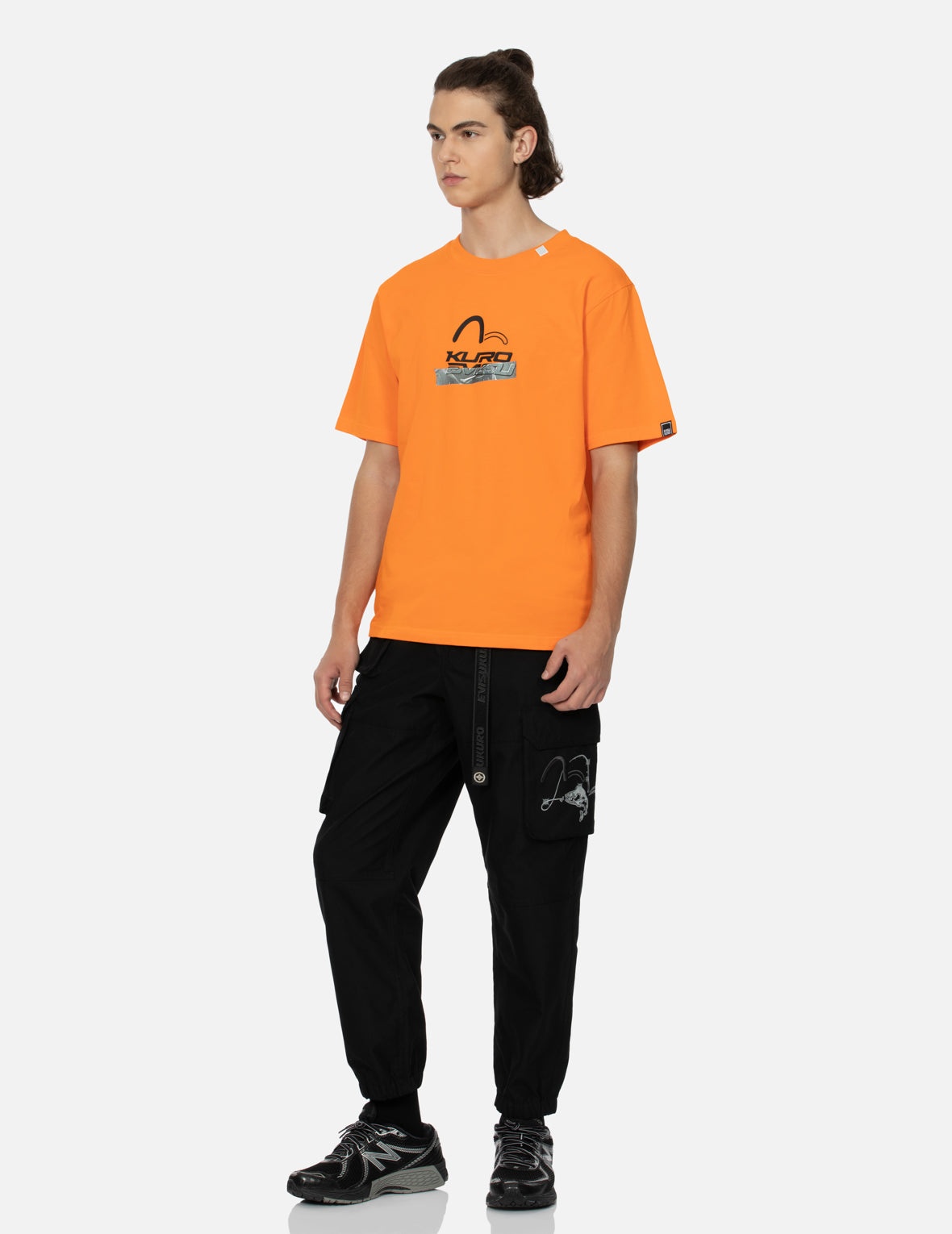 Logo and Tape Print Regular Fit T-shirt - 3
