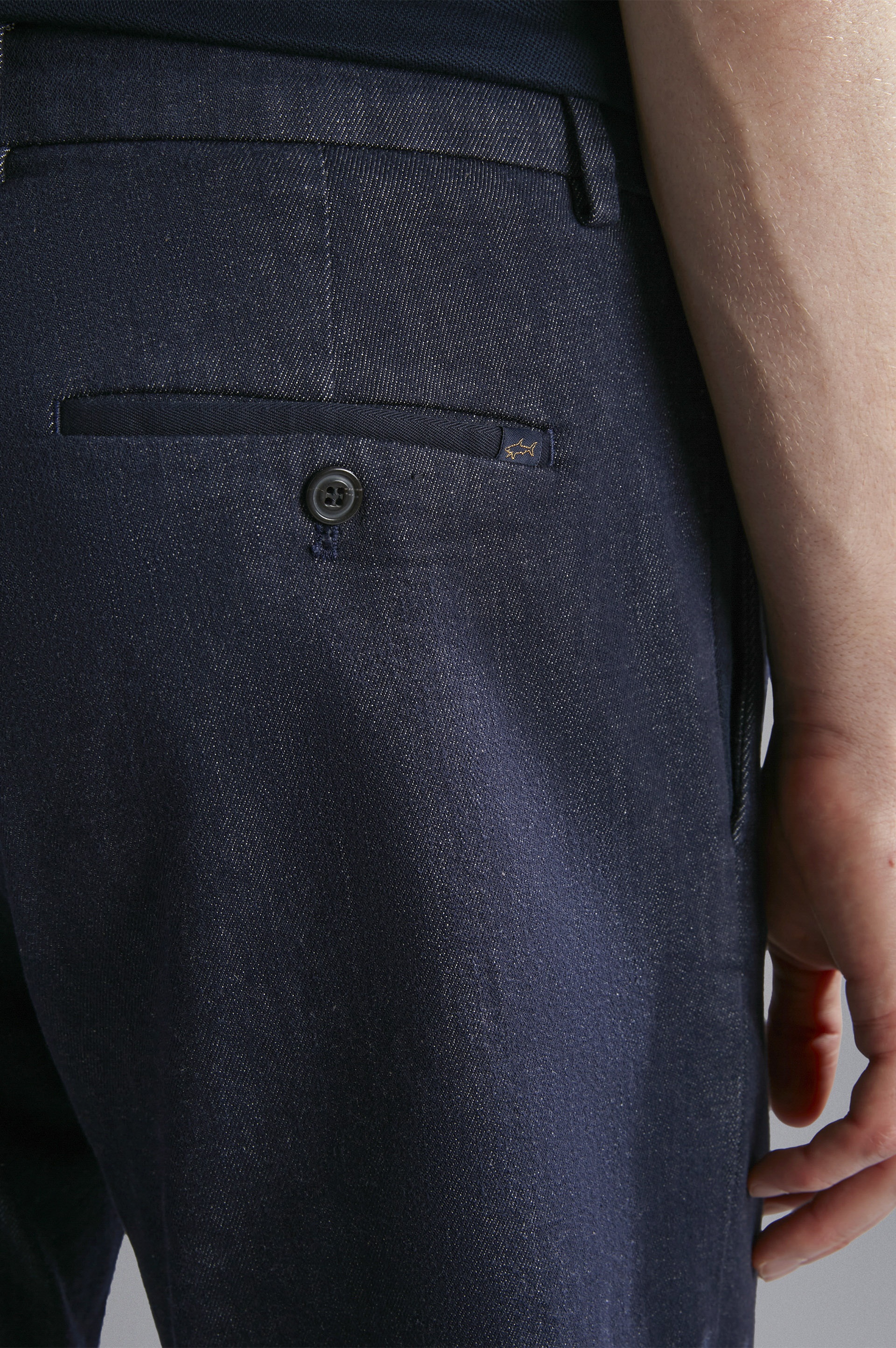 COTTON STRETCH CHINO TROUSERS - 4
