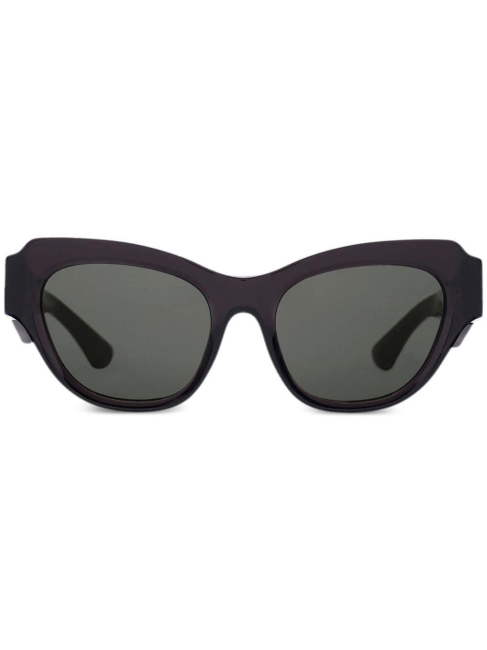 Rose-plaque square-frame sunglasses - 1