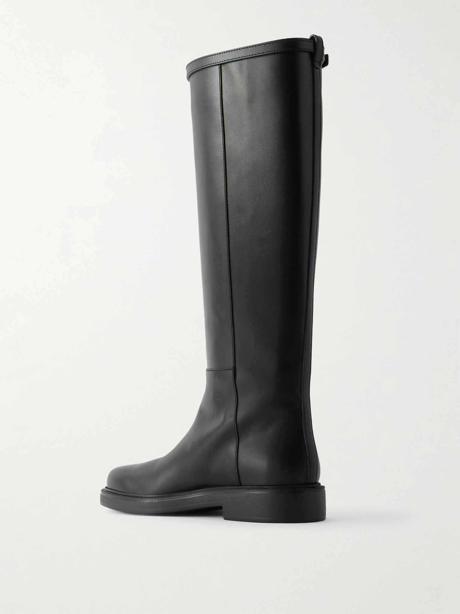 Gomma embellished leather knee boots Black - 3