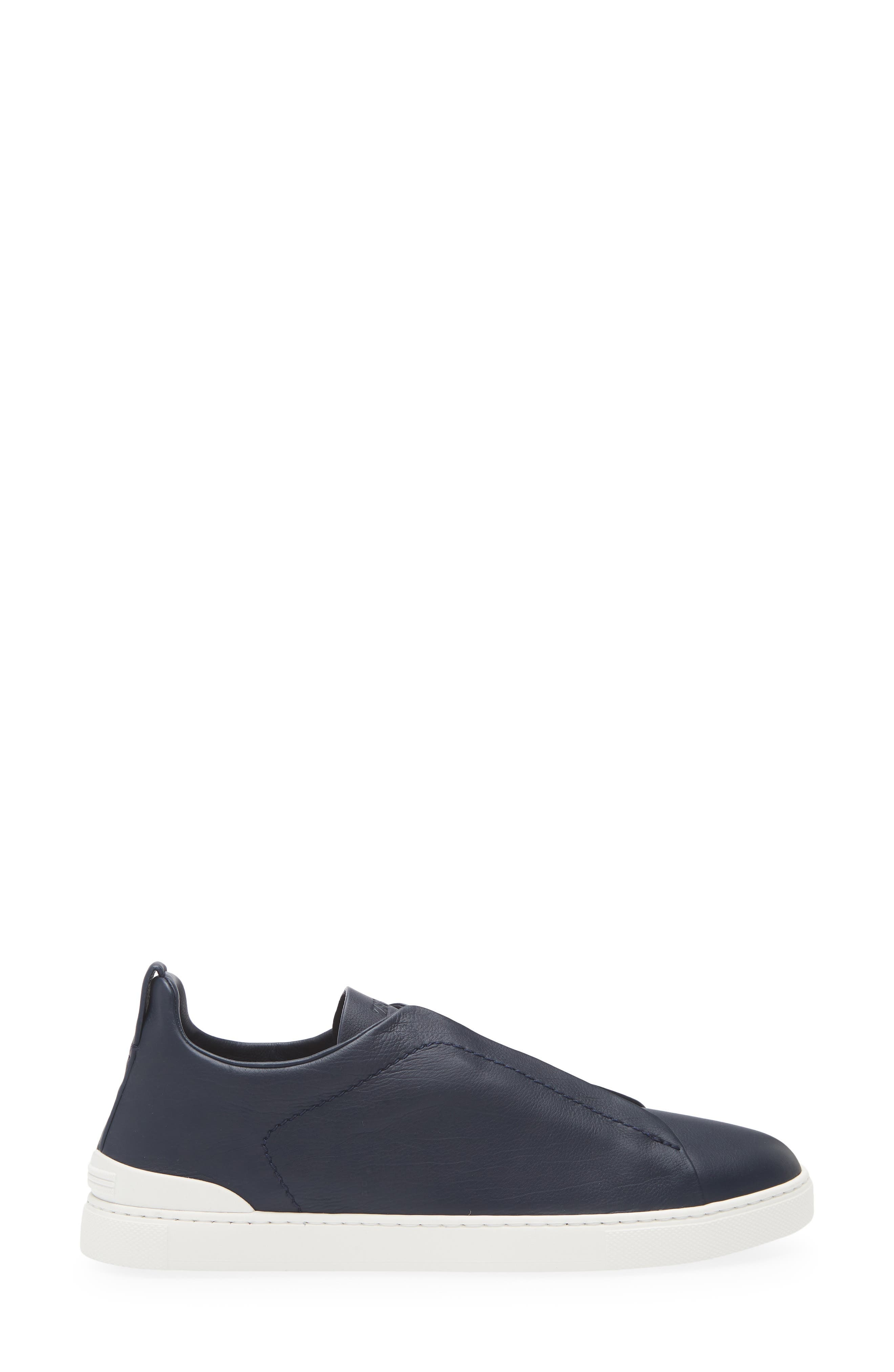 ZEGNA Triple Stitch™ Secondskin Sneaker in Blue at Nordstrom - 3