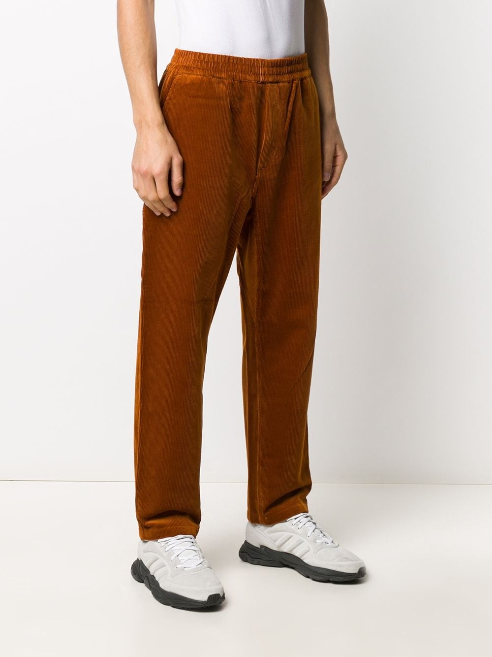 elasticated corduroy trousers - 3