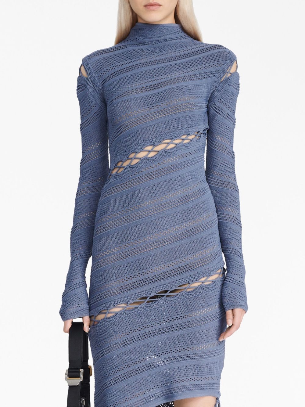 Coiling asymmetric crochet dress - 5