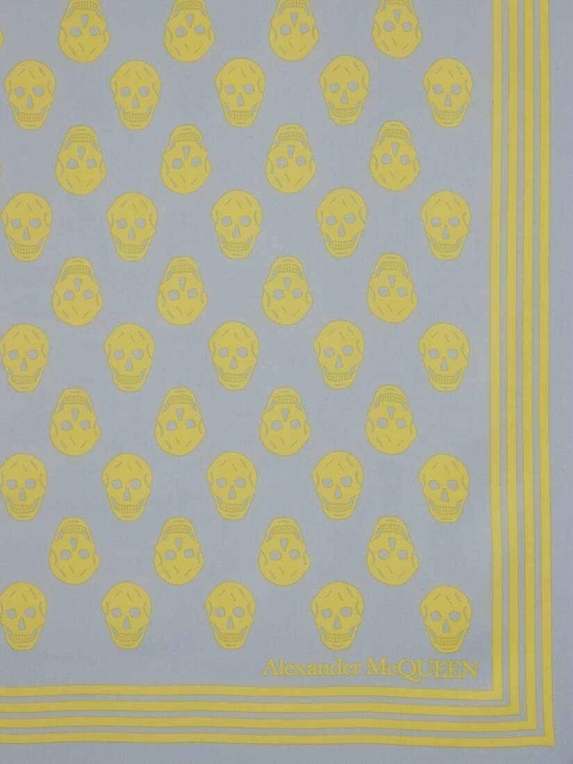 Biker Skull Scarf in Blue/yellow - 3